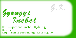 gyongyi knebel business card